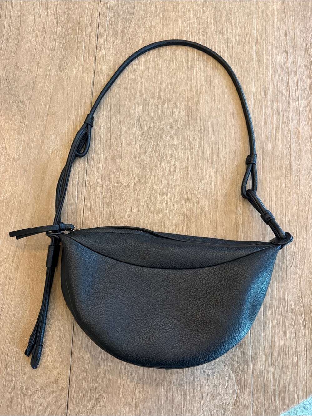 Banana Republic Black Vegan Sling Bag Crossbody Purse
